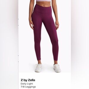 Z by Zella Daily Light 7/8 Leggings - Purple Starling
